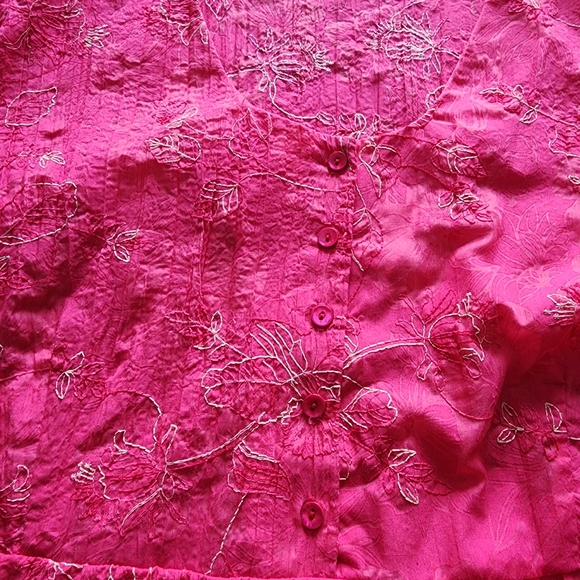 Penningtons pink tunic with flowers embroidery, plus size, size 28 - Picture 10 of 10